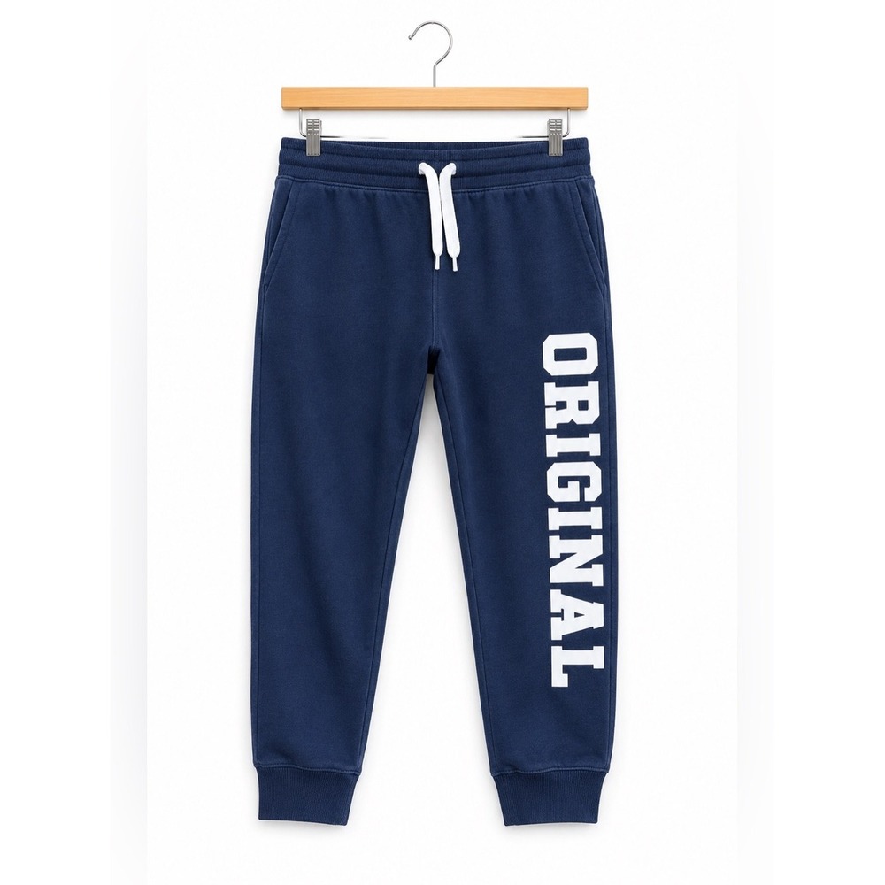 H&M Boys Sweatpants Size 3 4 Original Navy Blue White